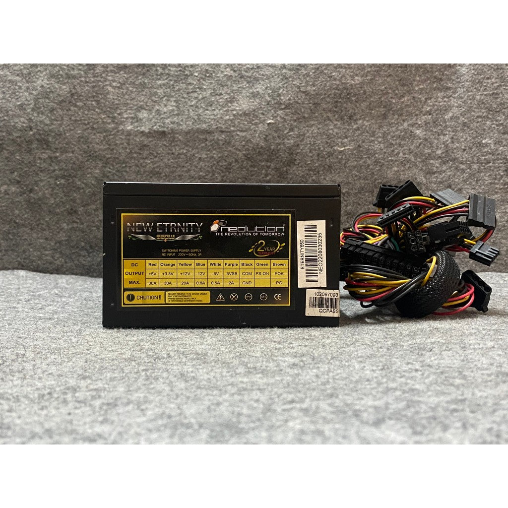 POWER PSU NEOLUTION NEW CTRNITY 560W FULLWATT สินค้ามือสอง ใช้งานได้ปกติ มีประกันร้าน 14 วัน MAXCOM